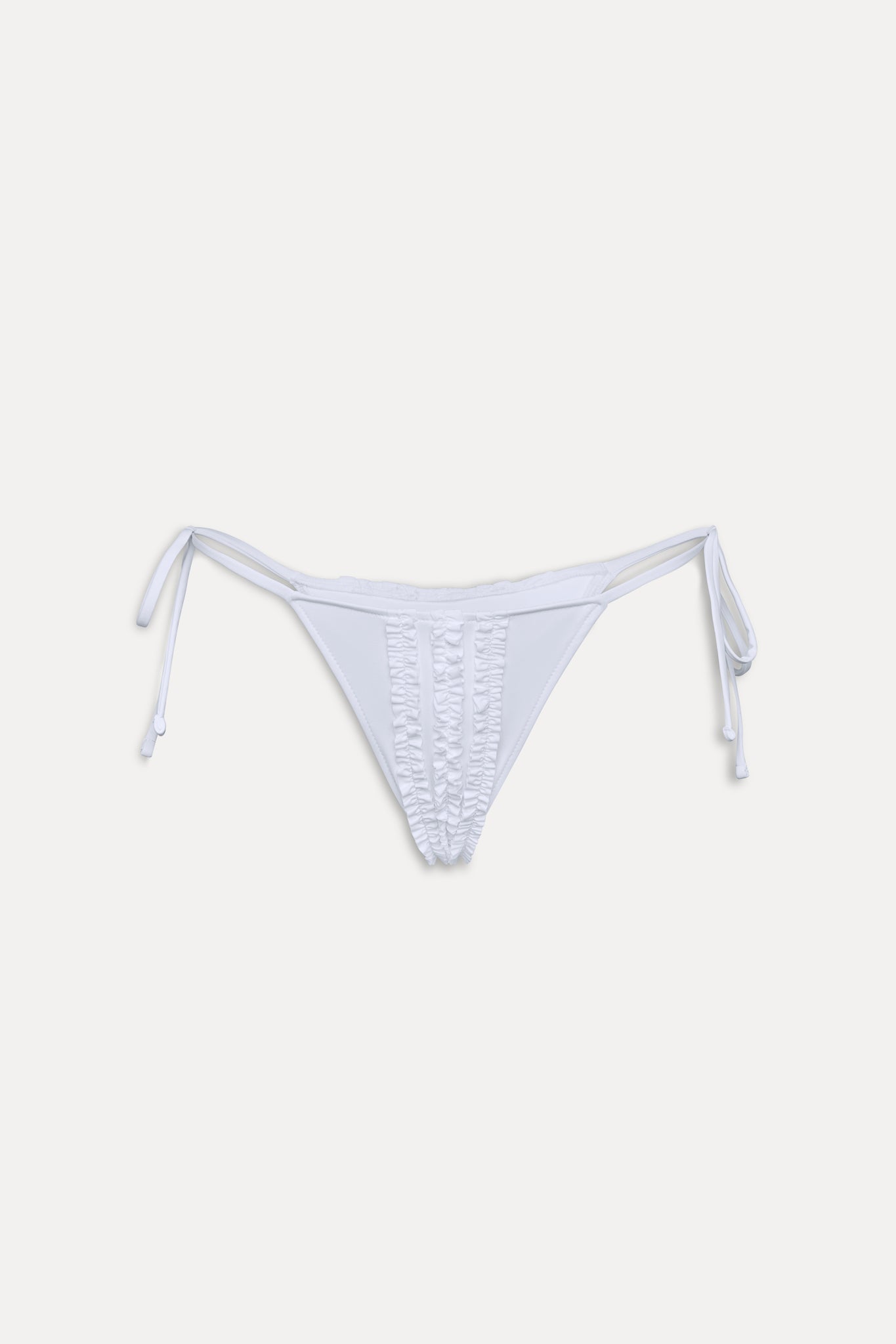 Divine Skimpy String Bikini Bottom - Optic White Frankies Bikinis Sale