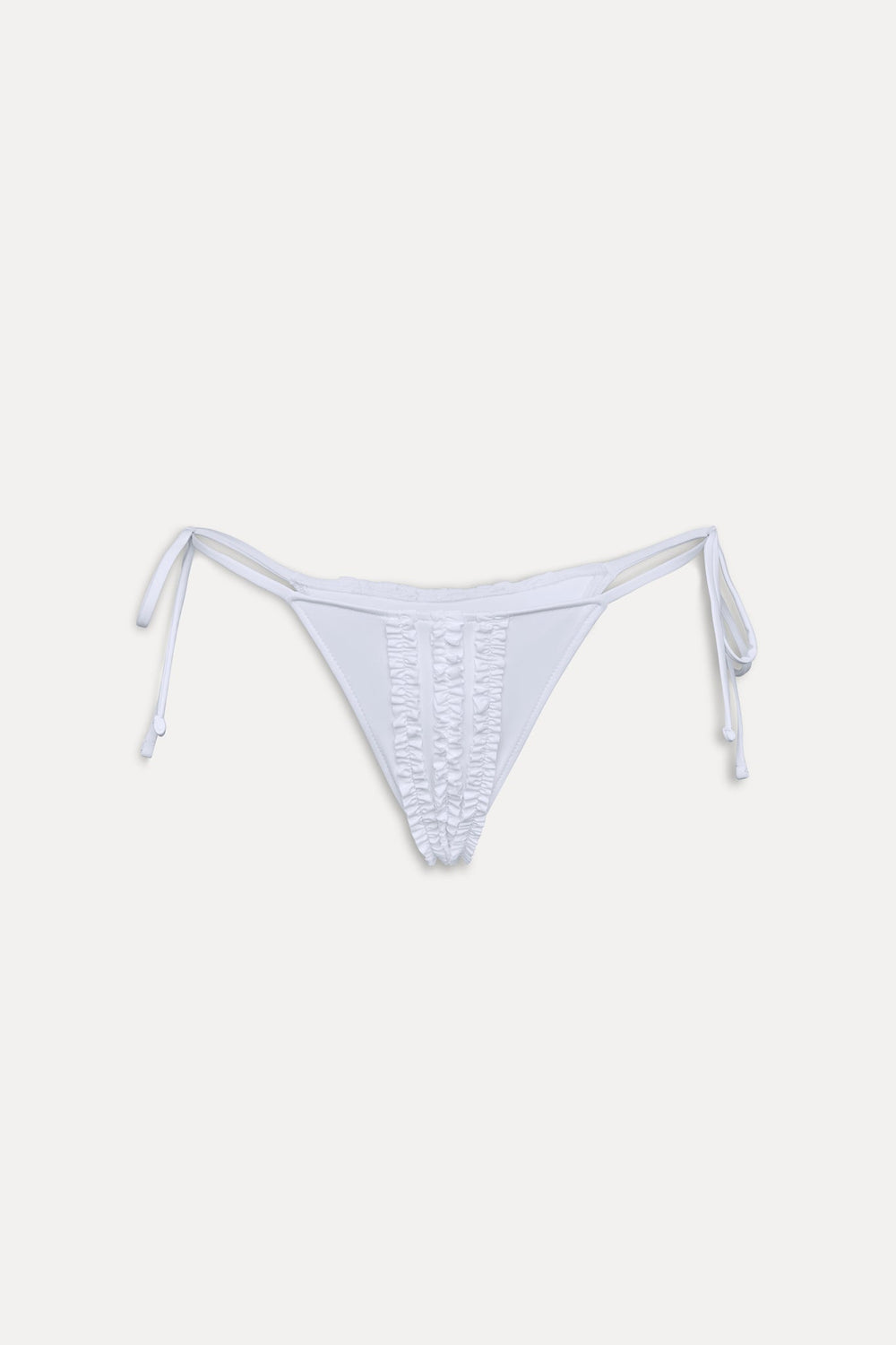 Divine Skimpy String Bikini Bottom - Optic White Frankies Bikinis Sale