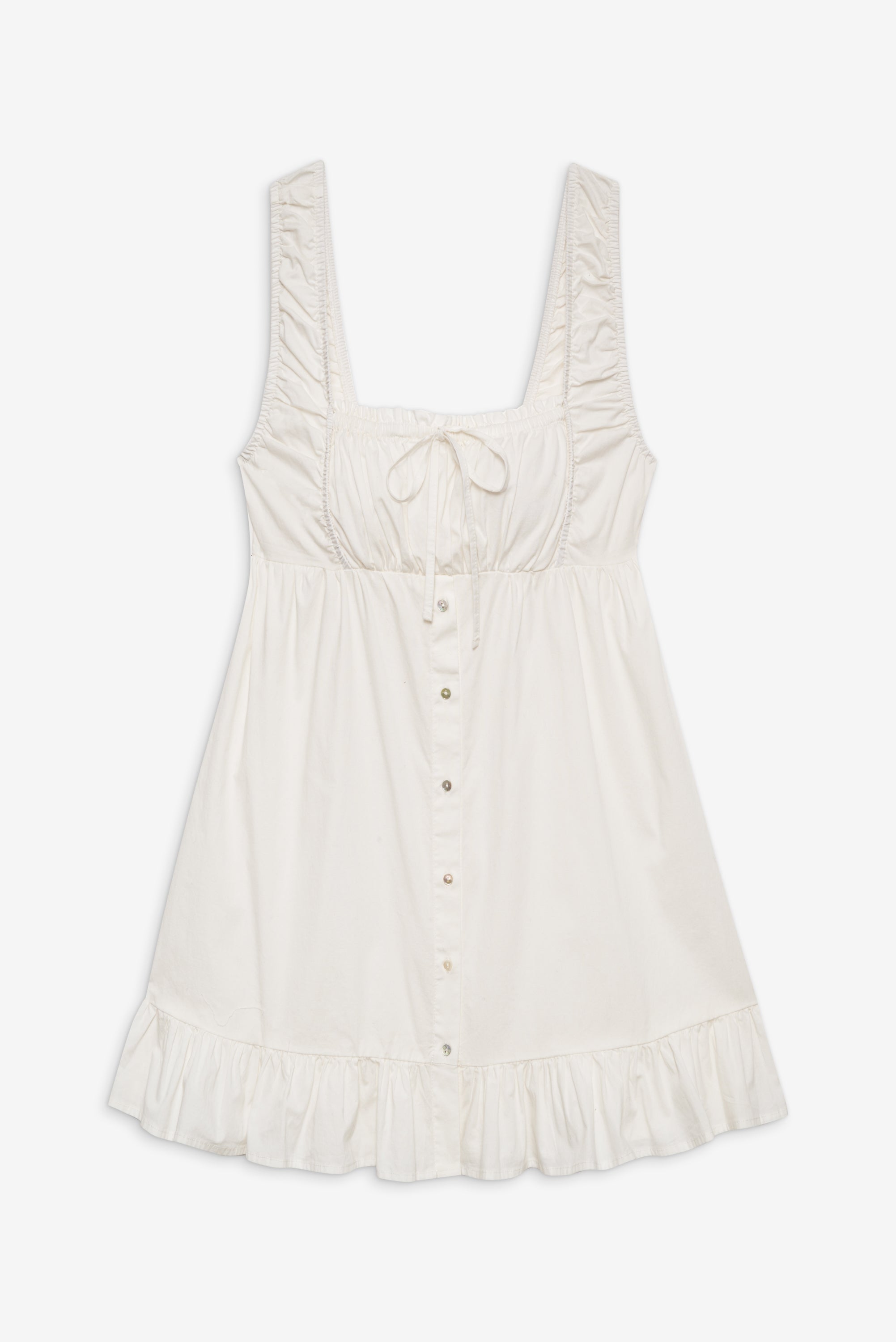 Marilyn Babydoll Dress - White Frankies Bikinis Outlet