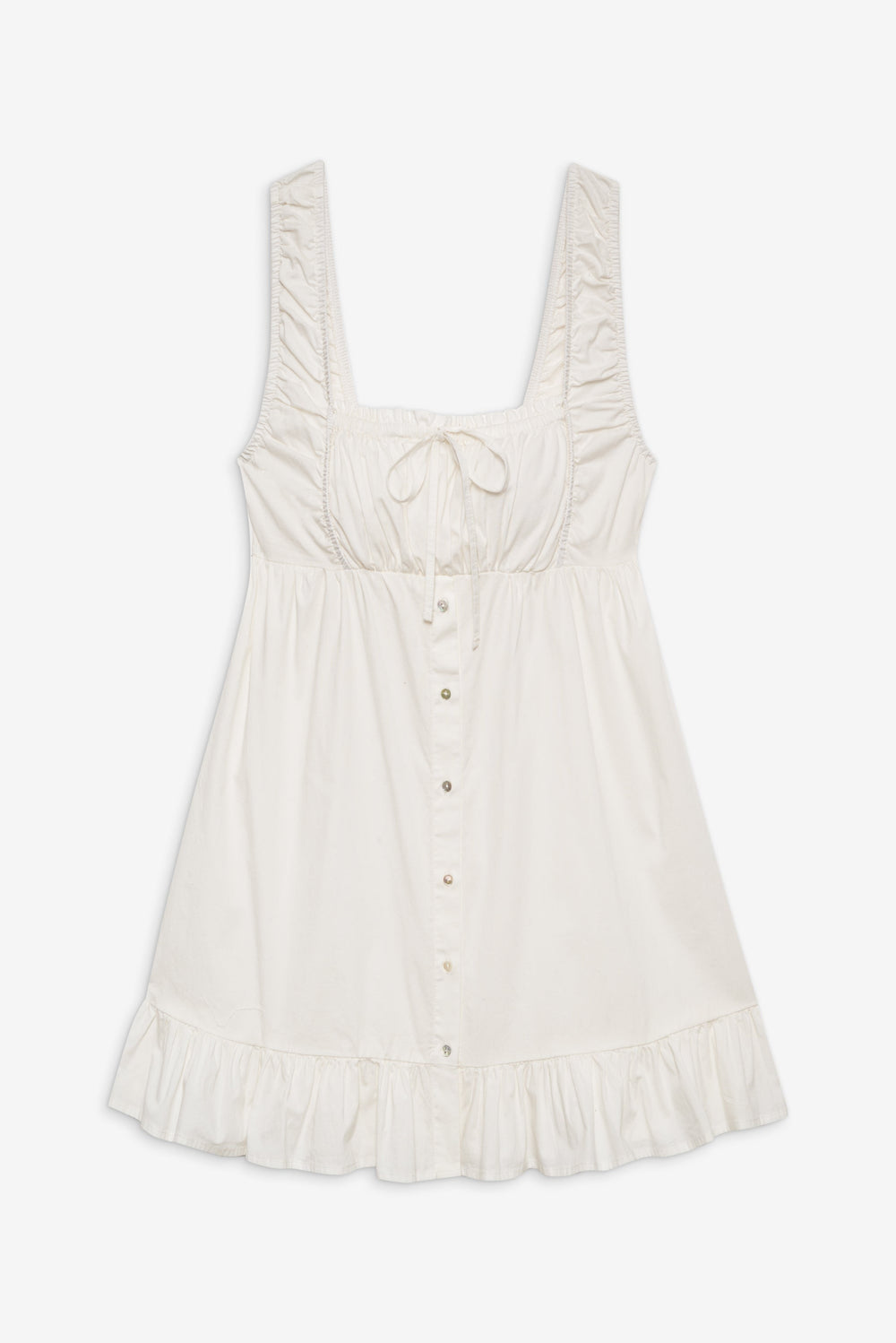 Marilyn Babydoll Dress - White Frankies Bikinis Outlet