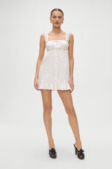 Marilyn Babydoll Dress - White Frankies Bikinis Outlet