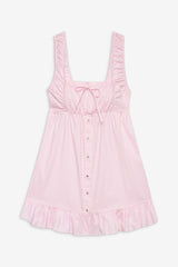 Marilyn Babydoll Dress - Pink Stripe Frankies Bikinis Discount