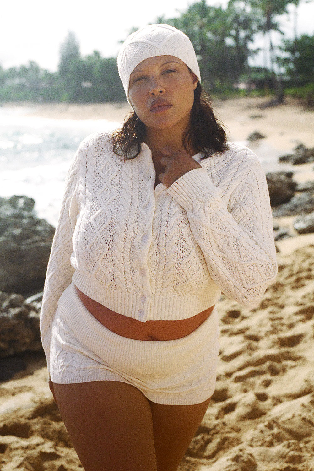 Marley Button Up Knit Cardigan - Honeymoon Frankies Bikinis Outlet