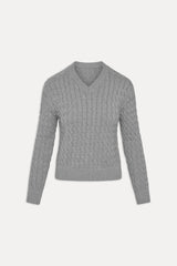 Prince Cable Knit Sweater - Cloud Cover Frankies Bikinis Outlet