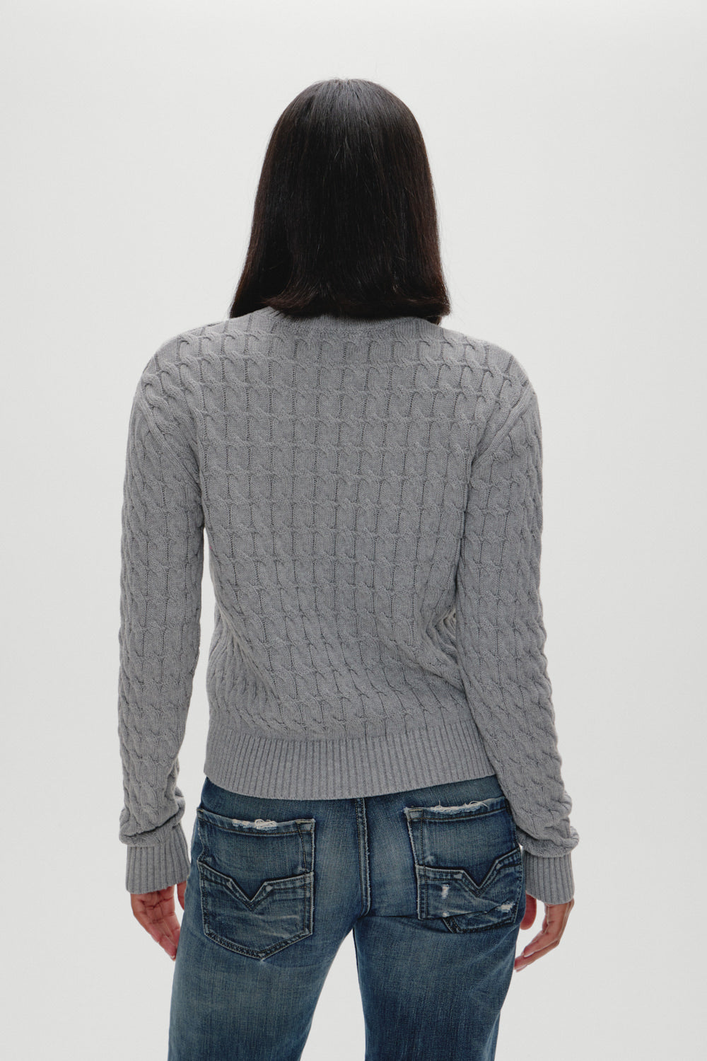 Prince Cable Knit Sweater - Cloud Cover Frankies Bikinis Outlet