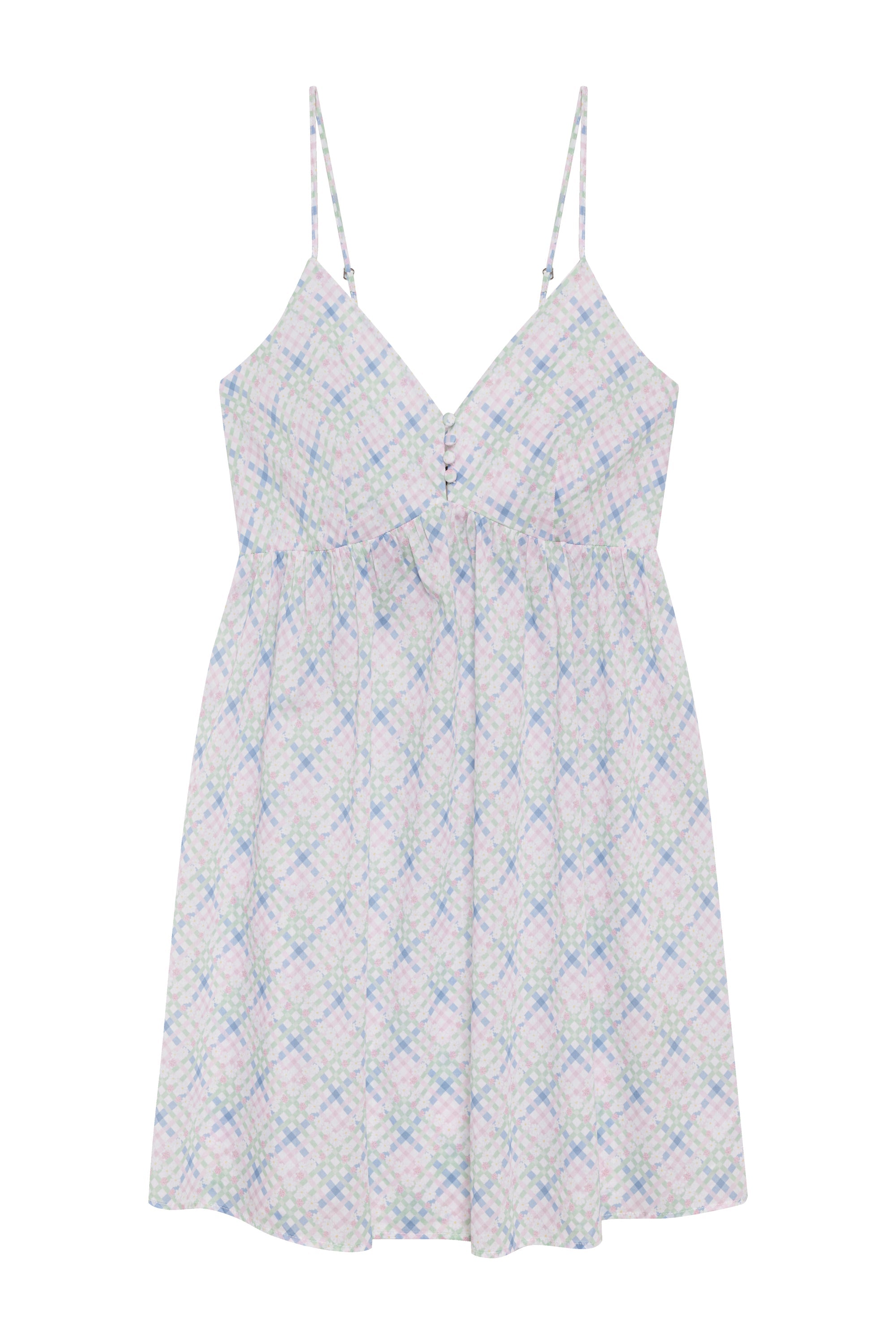 Airy Poplin Mini Dress - Cottage Meadow Frankies Bikinis Discount