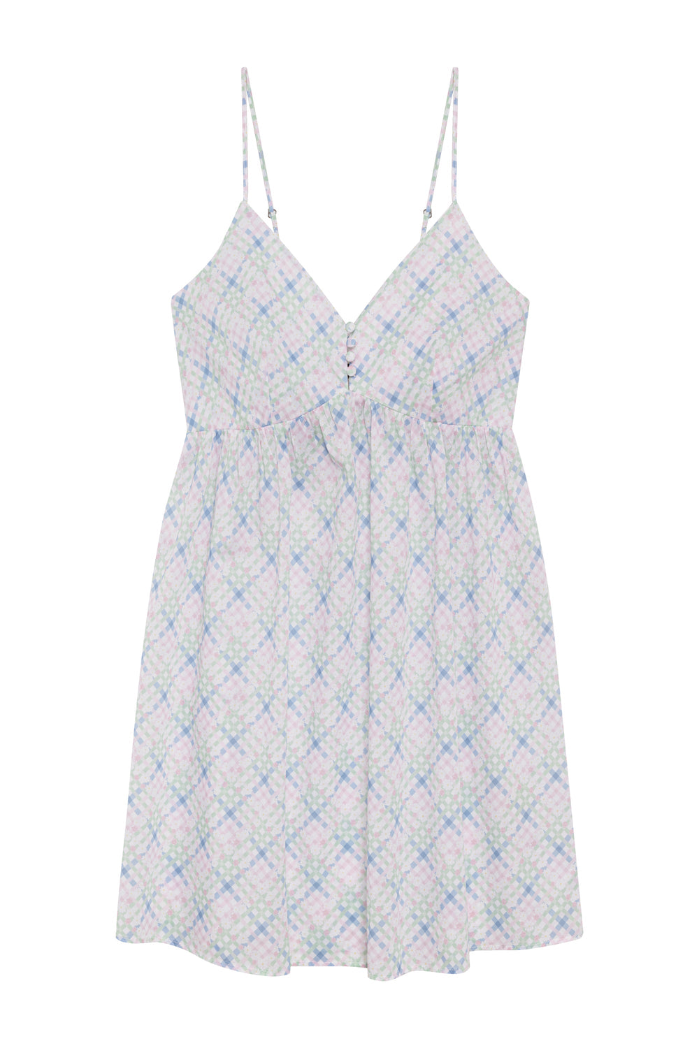 Airy Poplin Mini Dress - Cottage Meadow Frankies Bikinis Discount