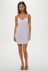 Airy Poplin Mini Dress - Cottage Meadow Frankies Bikinis Discount