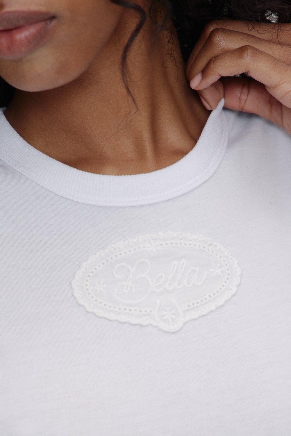 x BELLA HADID Bella Tee - Lone Star White Frankies Bikinis For Sale