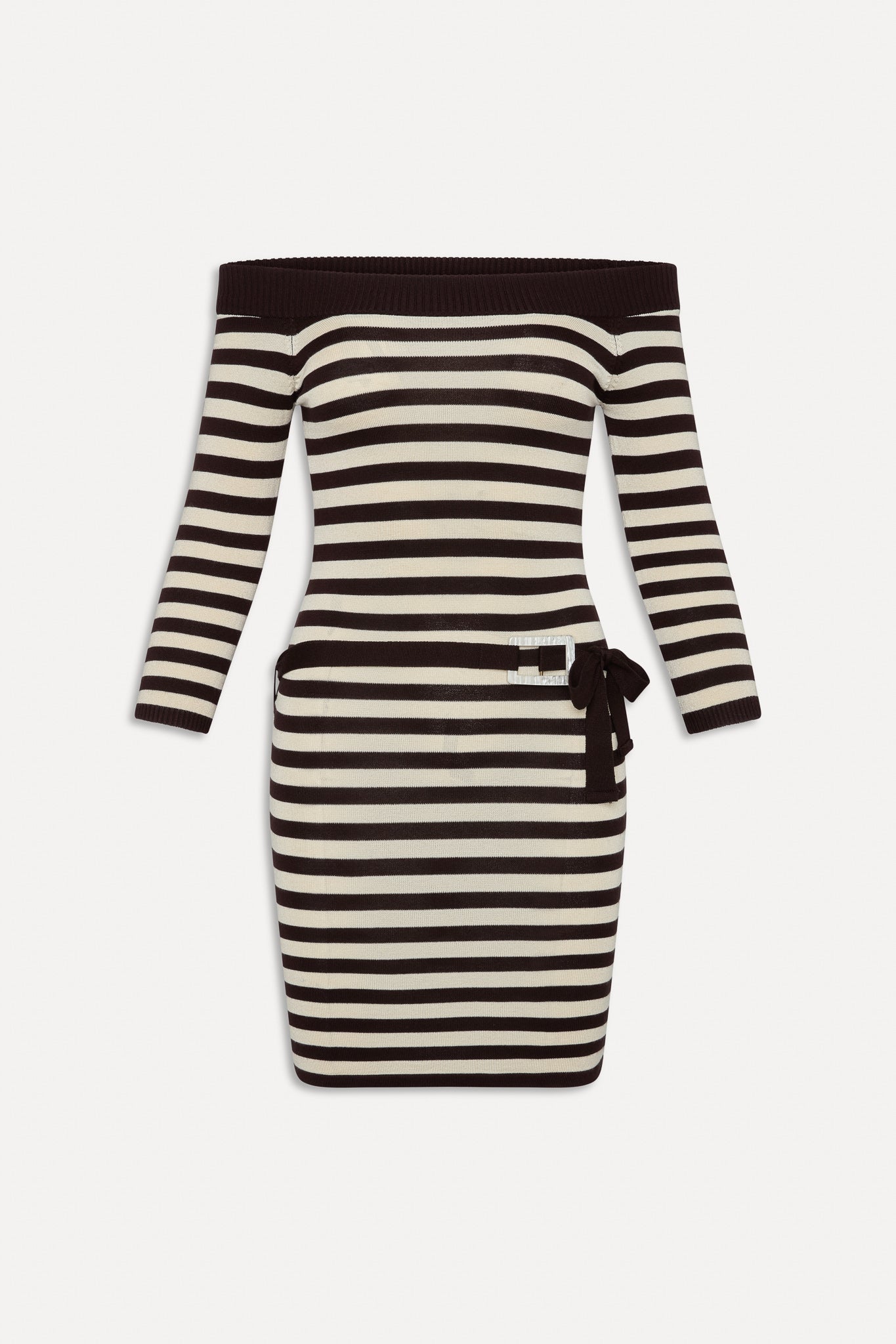 x BELLA HADID Saloon Knit Mini Dress - Cowboy Stripe Frankies Bikinis Online