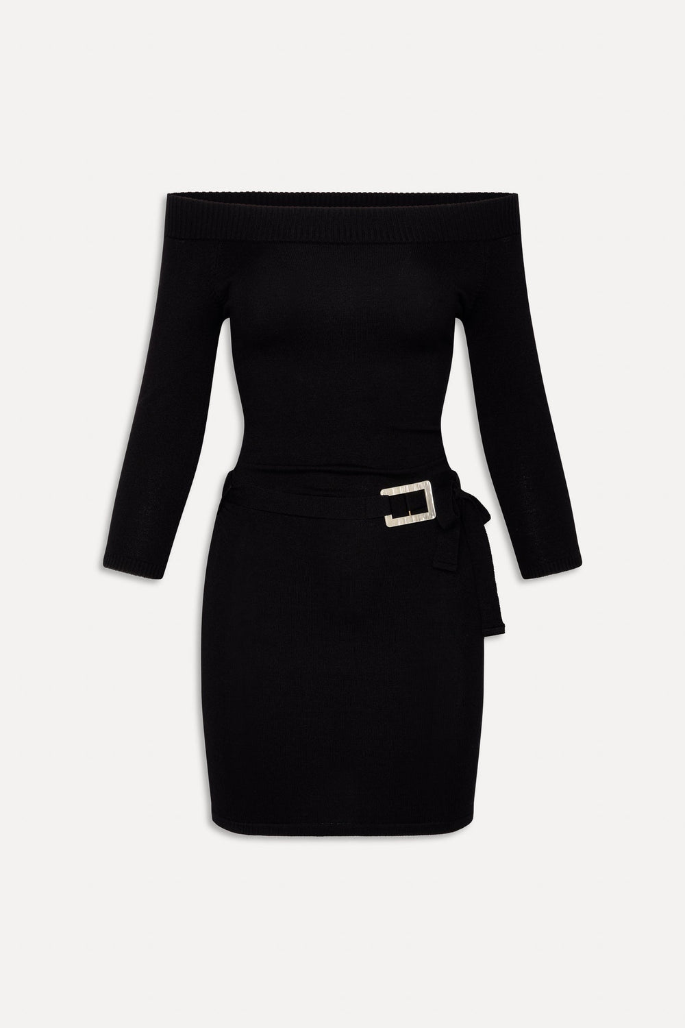 x BELLA HADID Saloon Knit Mini Dress - Black Frankies Bikinis Online Shop