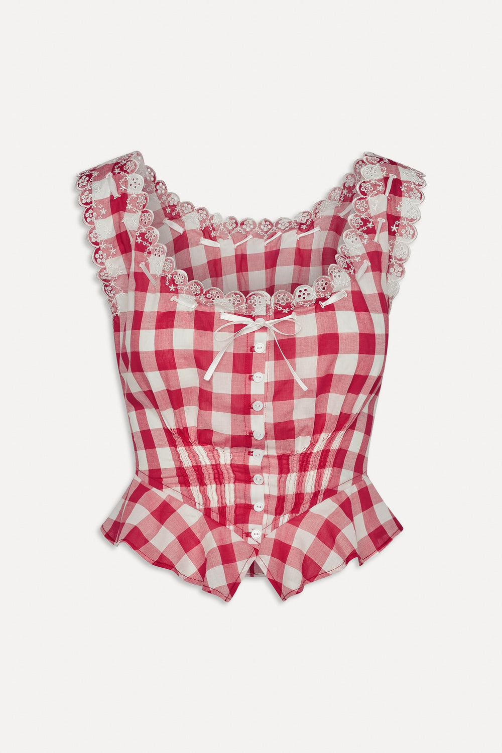 x BELLA HADID Fleetwood Top - Malibu Picnic Frankies Bikinis Discount