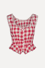 x BELLA HADID Fleetwood Top - Malibu Picnic Frankies Bikinis Discount