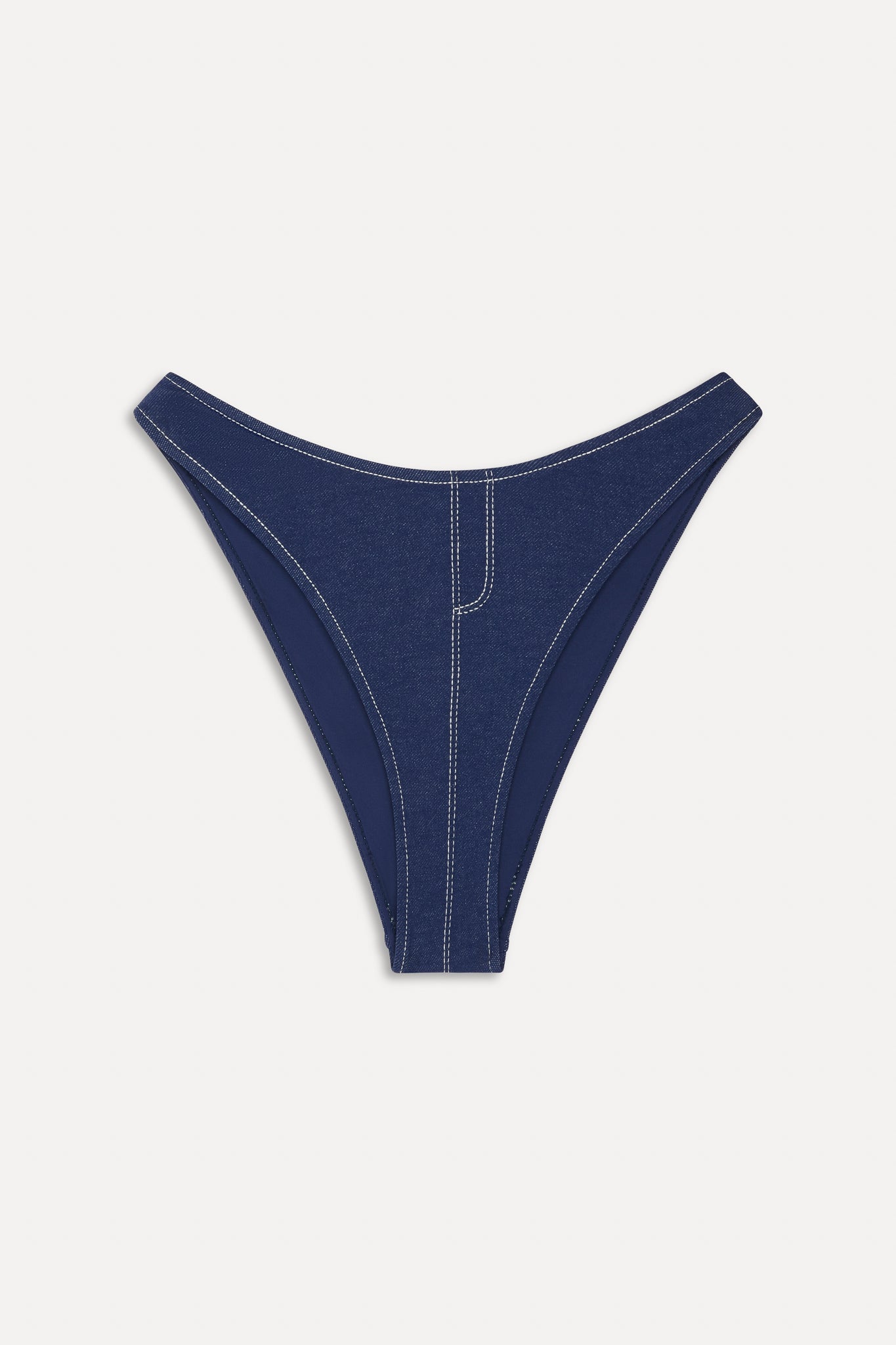 x BELLA HADID Blue Bikini Bottom - Summer Denim Frankies Bikinis Discount