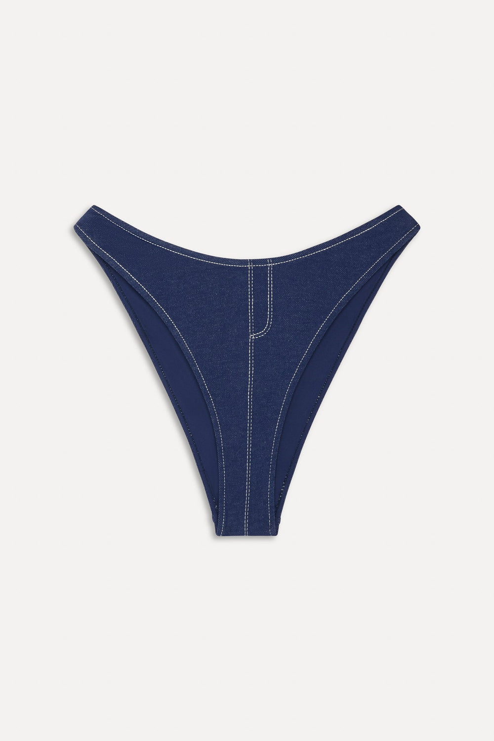 x BELLA HADID Blue Bikini Bottom - Summer Denim Frankies Bikinis Discount