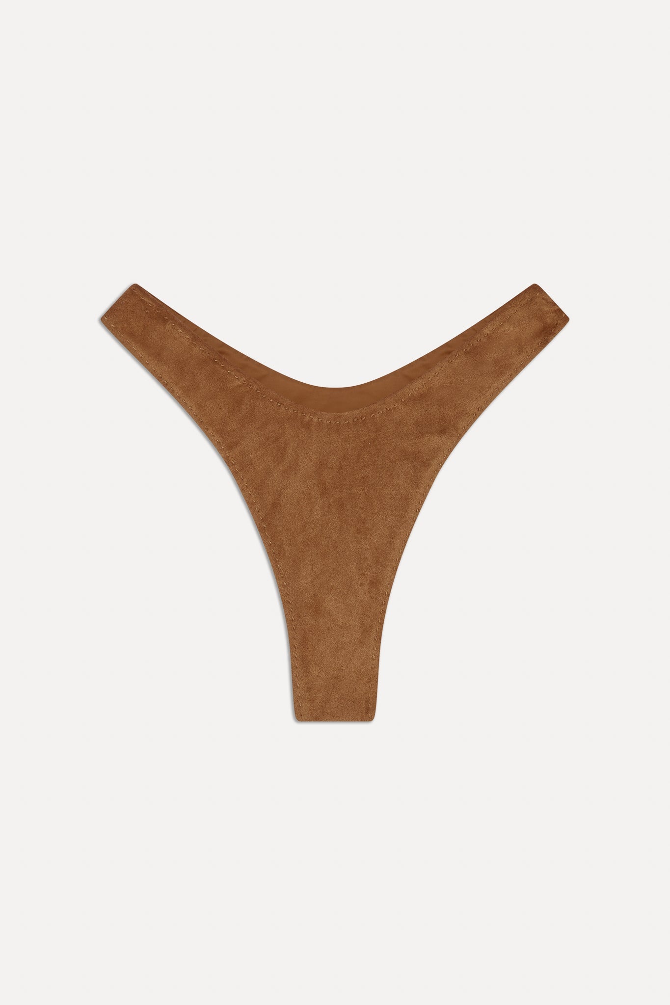 x BELLA HADID Full Moon Suede Bikini Bottom - Sunkissed Suede Frankies Bikinis Outlet