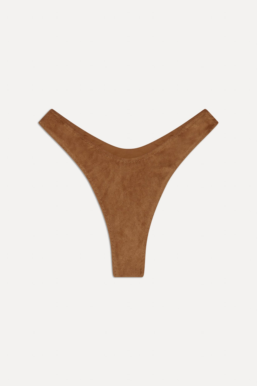 x BELLA HADID Full Moon Suede Bikini Bottom - Sunkissed Suede Frankies Bikinis Outlet