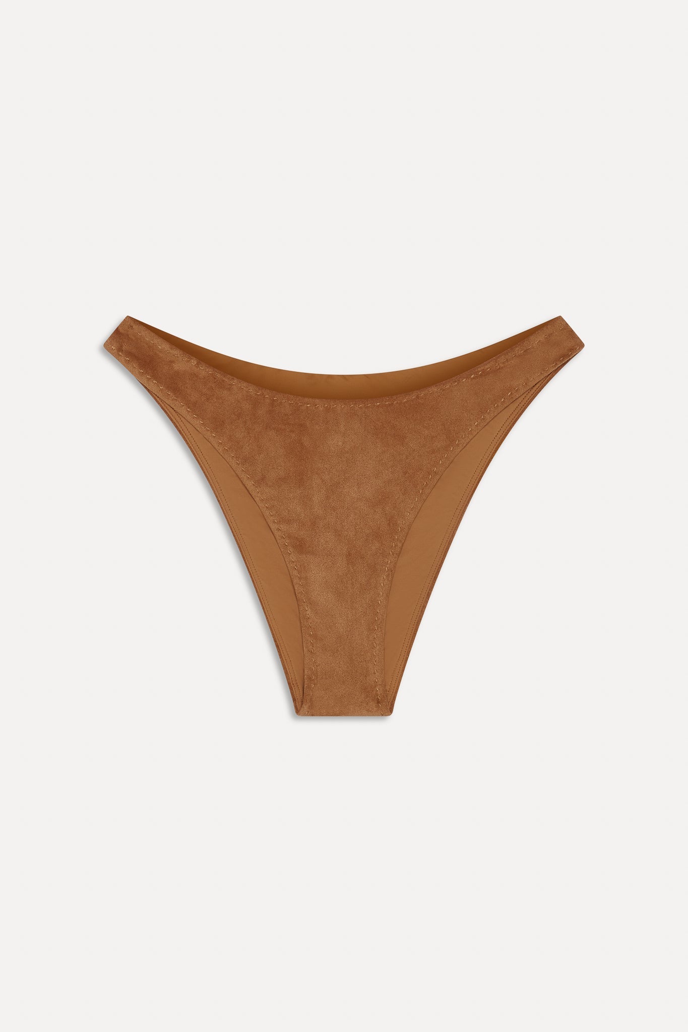 x BELLA HADID Dove Suede Bikini Bottom - Sunkissed Suede Frankies Bikinis Discount