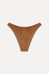 x BELLA HADID Dove Suede Bikini Bottom - Sunkissed Suede Frankies Bikinis Discount