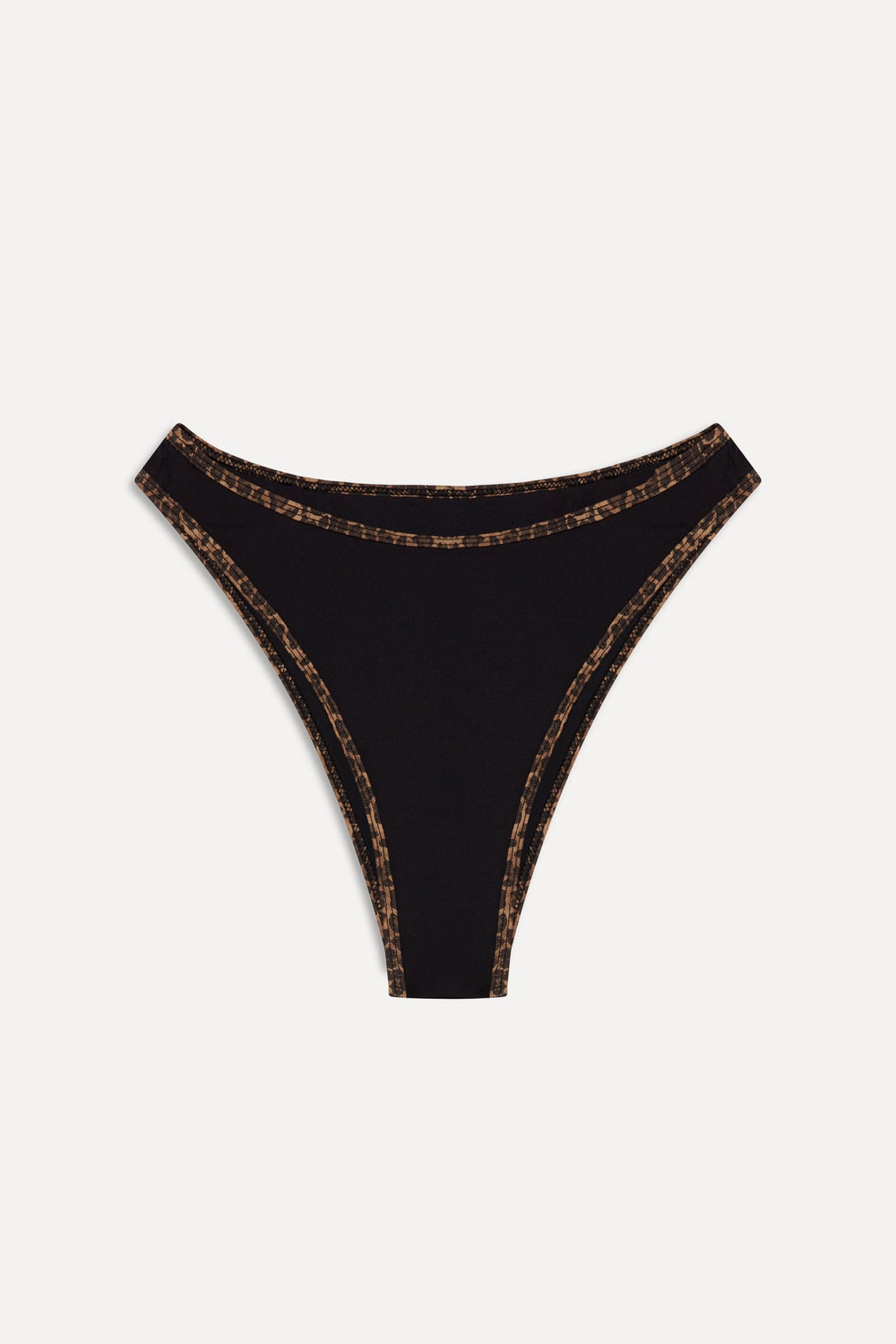 x BELLA HADID Presley High Waisted Bikini Bottom - Lucky Leopard Frankies Bikinis Discount