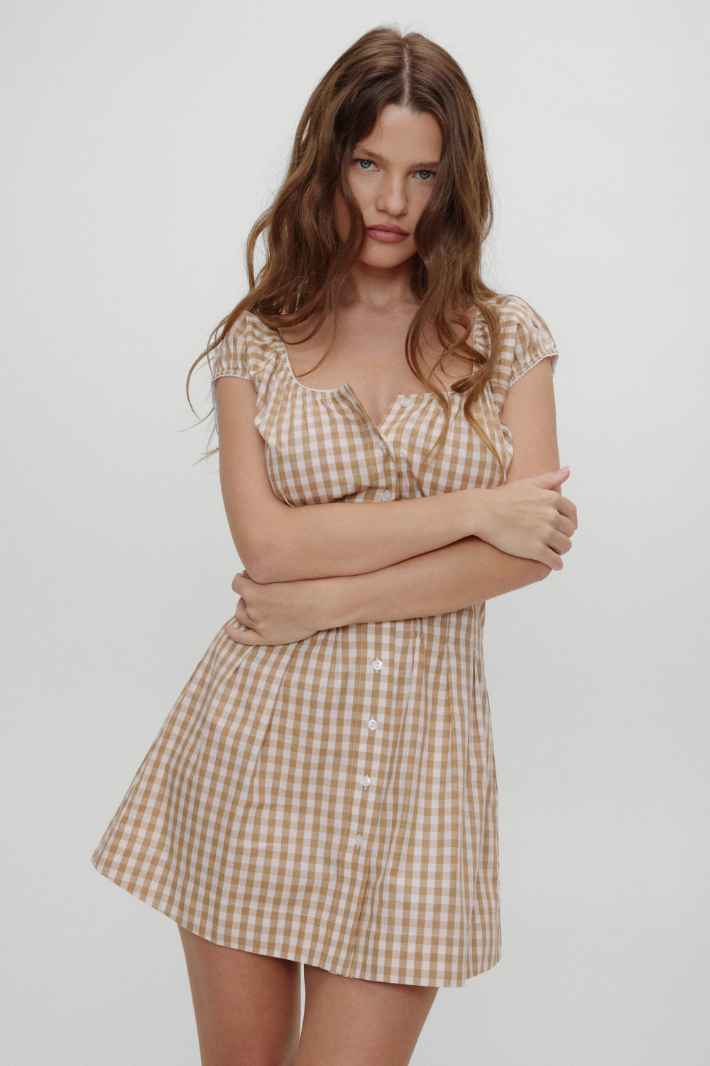 x BELLA HADID Mustang Mini Dress - Rodeo Gingham Frankies Bikinis Online Shop