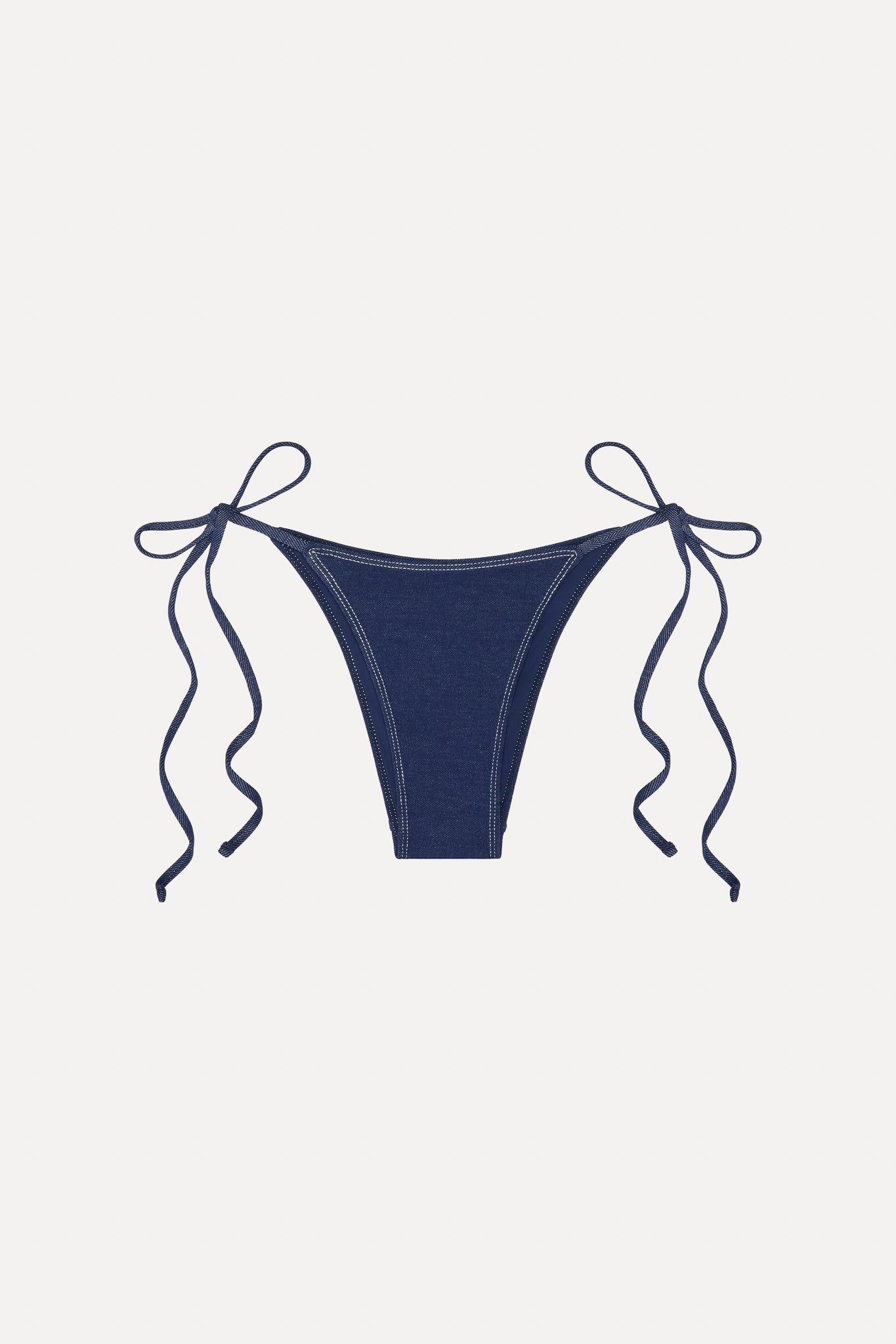 x BELLA HADID Mackenzie String Bikini Bottom - Summer Denim Frankies Bikinis For Sale