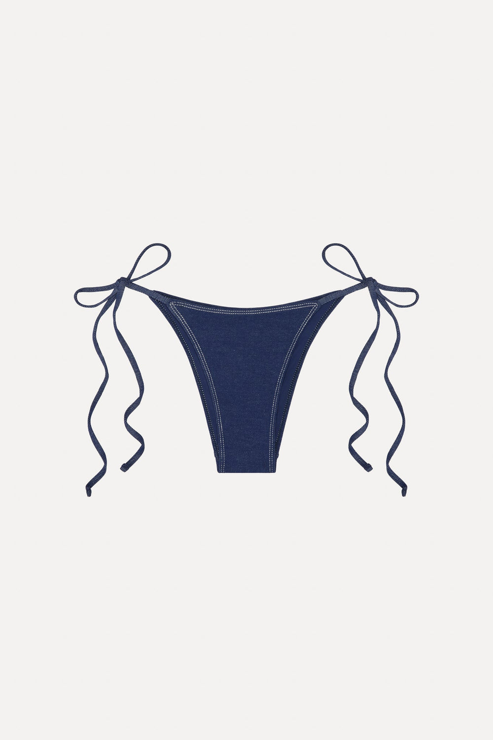 x BELLA HADID Mackenzie String Bikini Bottom - Summer Denim Frankies Bikinis For Sale