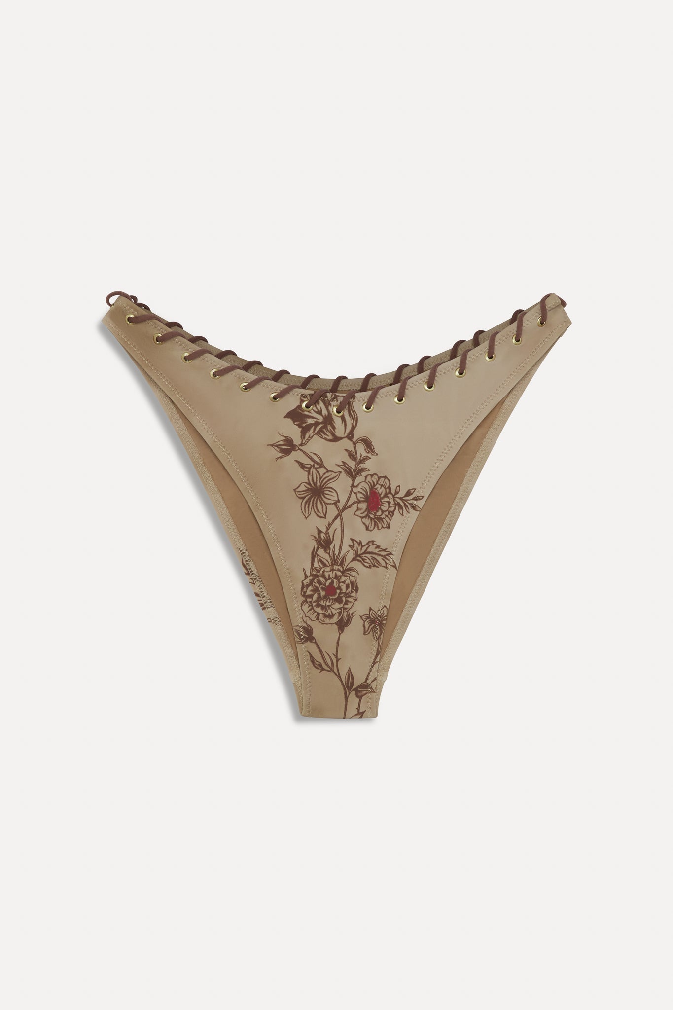 x BELLA HADID Dove Bikini Bottom - Desert Rose Frankies Bikinis Discount