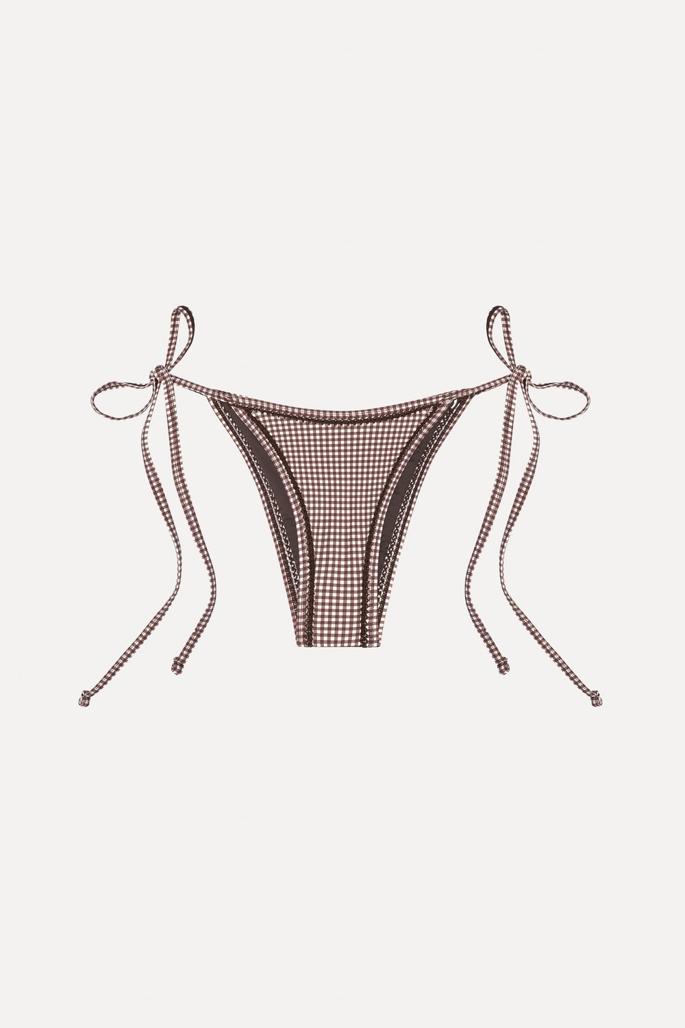 x BELLA HADID Mackenzie String Bikini Bottom - Dream Gingham Frankies Bikinis Online
