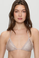 Nick Triangle Shine Bikini Top - Birthday Suit Frankies Bikinis Sale