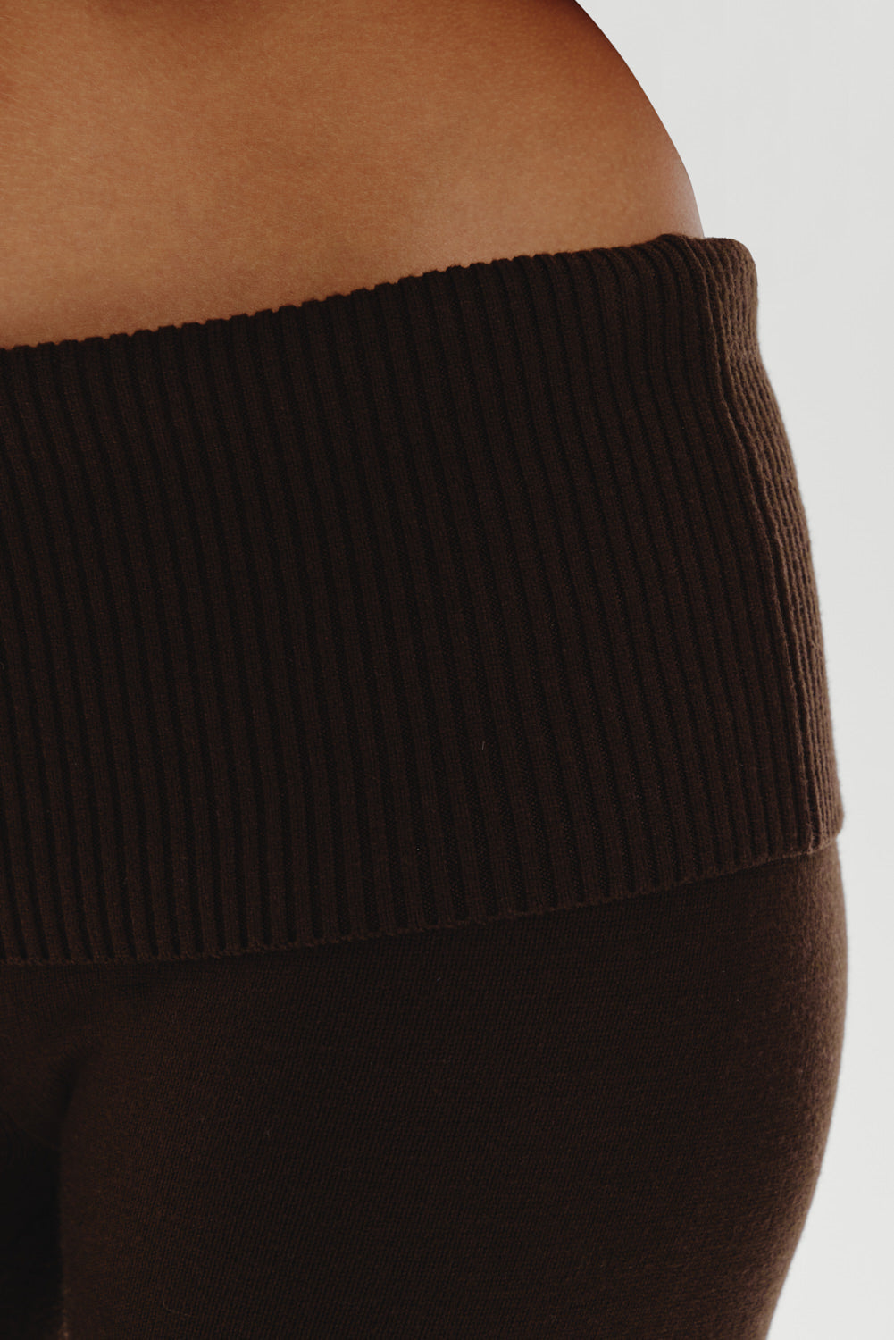 Milo Knit Capri Pants - Chocolate Brown Frankies Bikinis Outlet