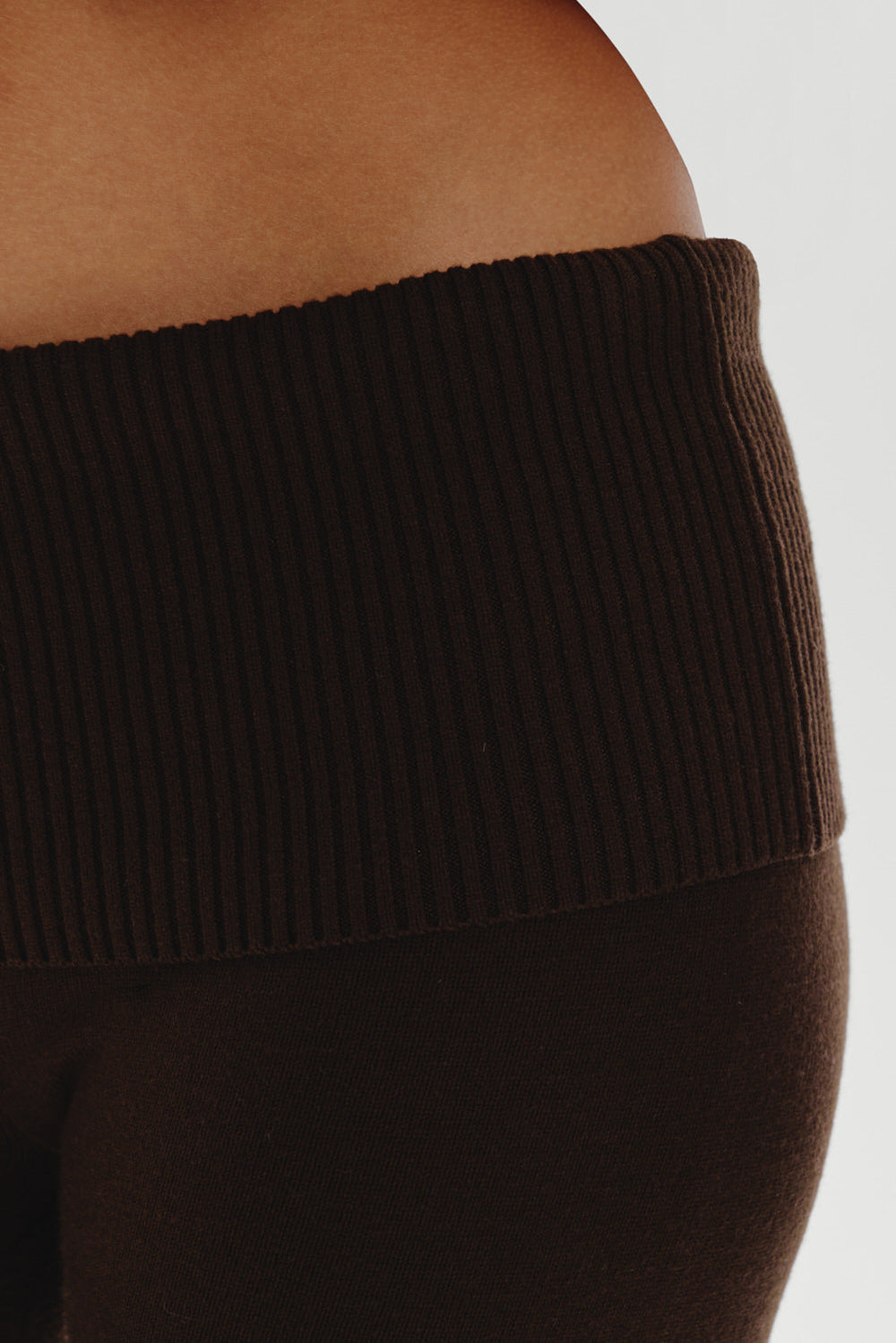 Milo Knit Capri Pants - Chocolate Brown Frankies Bikinis Outlet