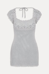 Eloise Crochet Mini Dress - Angel's Meadow Frankies Bikinis Discount