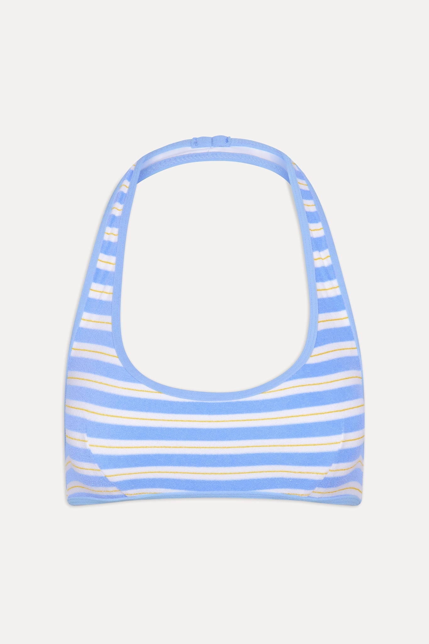 Skyler Striped Halter Bikini Top - Ashbury Stripe Frankies Bikinis Online