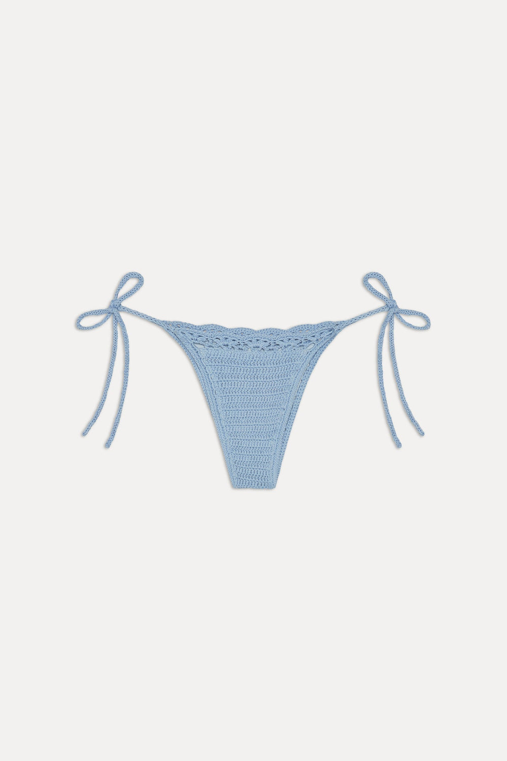 Mackenzie Crochet String Bikini Bottom - Blue Jay Frankies Bikinis Outlet