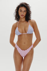 Dalton Micro Bikini Bottom - Frosted Peony Frankies Bikinis Discount