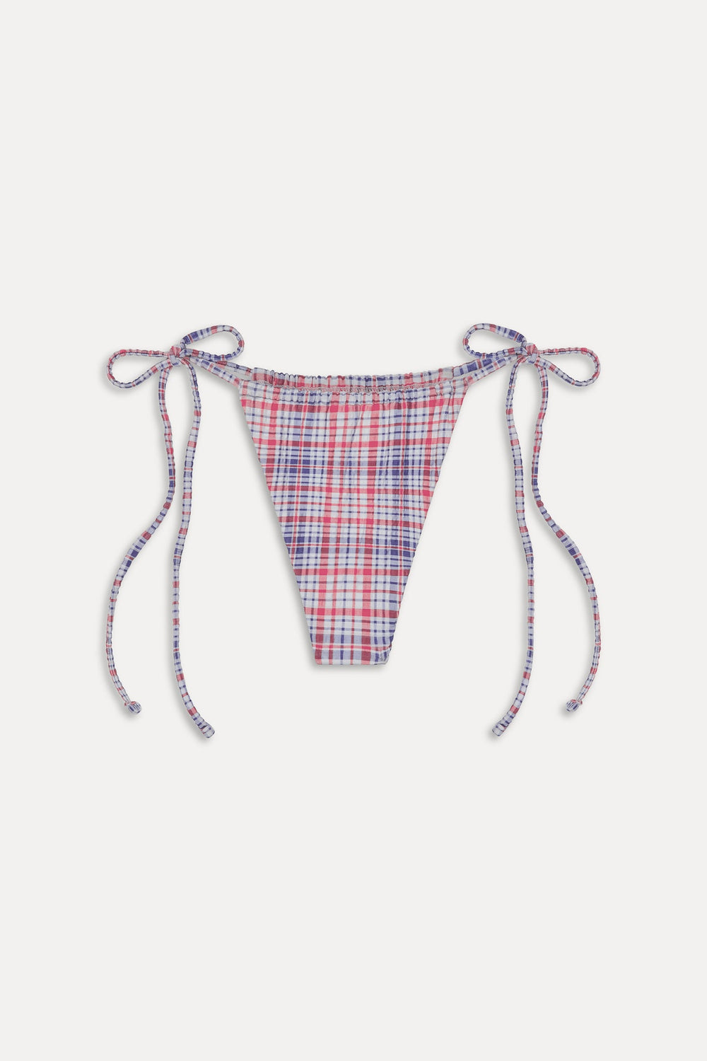 Tia Skimpy String Bikini Bottom - Americana Plaid Frankies Bikinis Online Shop