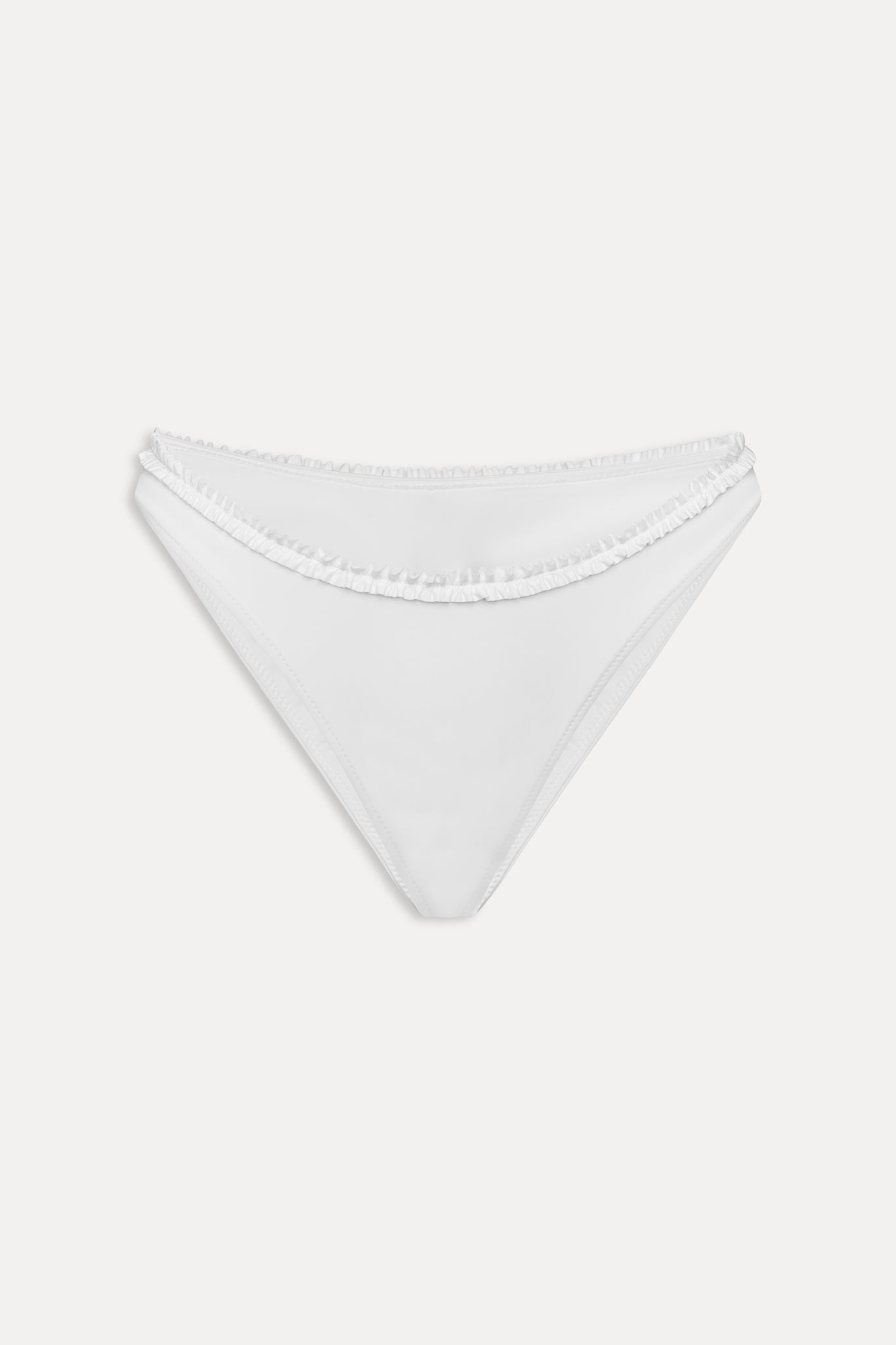 Full Moon Micro Bikini Bottom - Optic White Frankies Bikinis Outlet