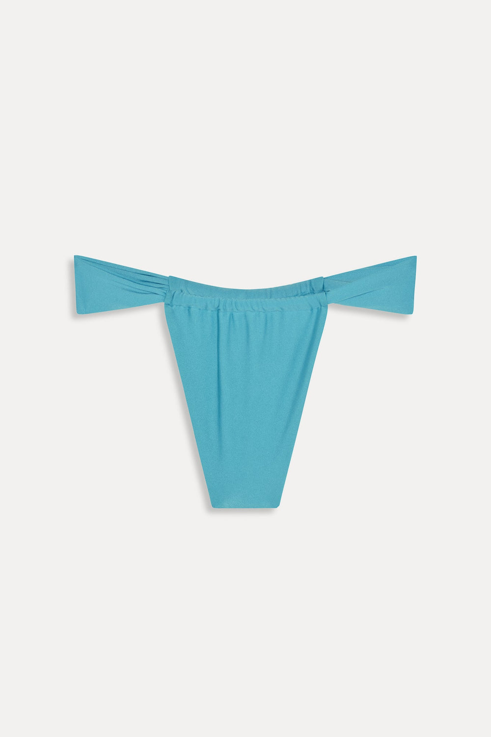 Beckett Satin Micro Bikini Bottom - Cyan Shine Frankies Bikinis Sale