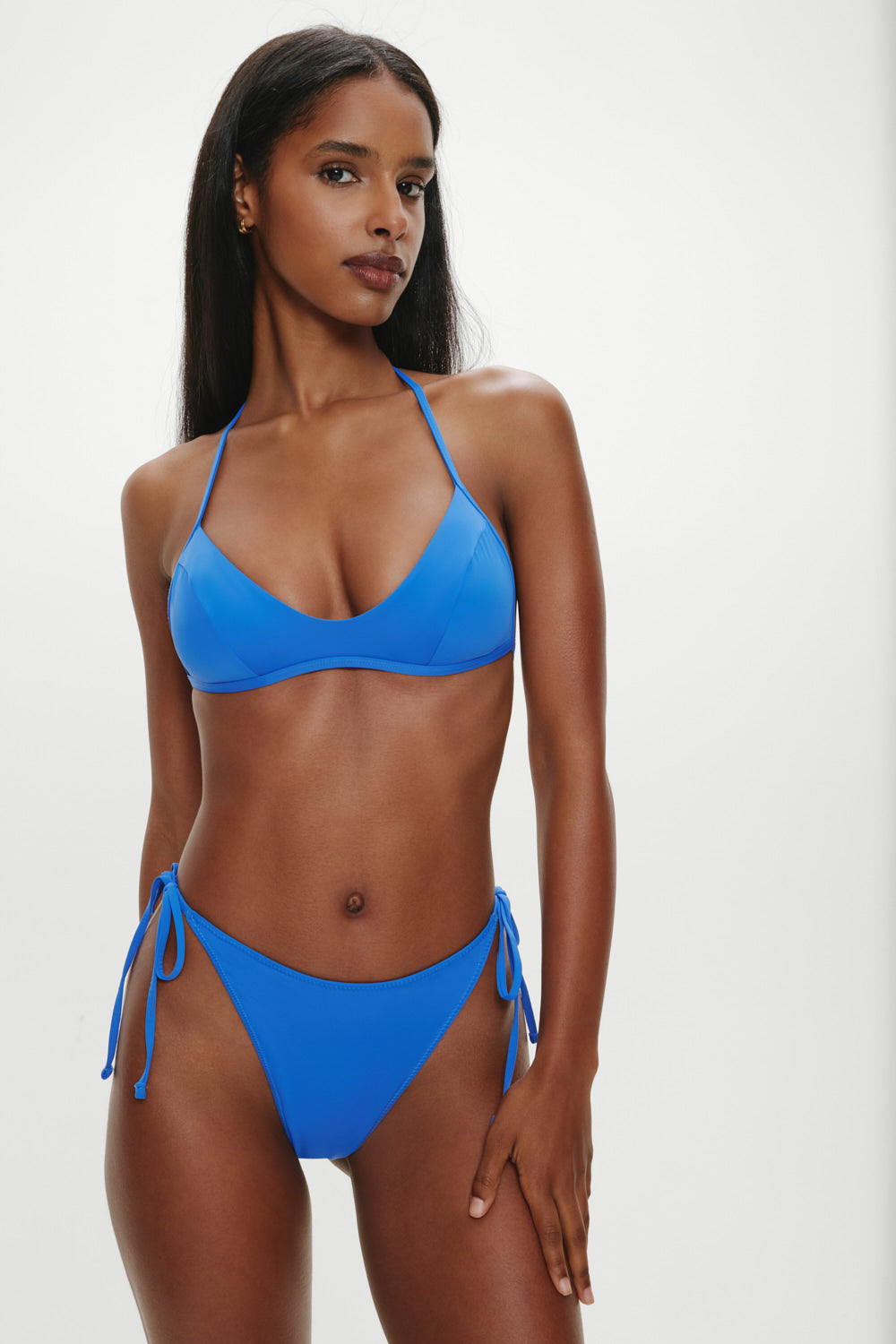 Romeo Cheeky String Bikini Bottom - Lake Blue Frankies Bikinis Online Shop