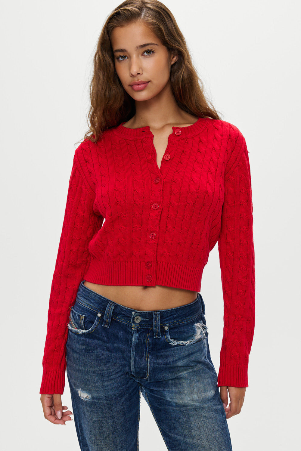 Dudley Cable Knit Cardigan - Heartstrings Frankies Bikinis Sale