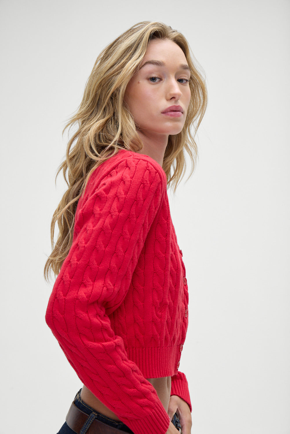 Dudley Cable Knit Cardigan - Heartstrings Frankies Bikinis Sale
