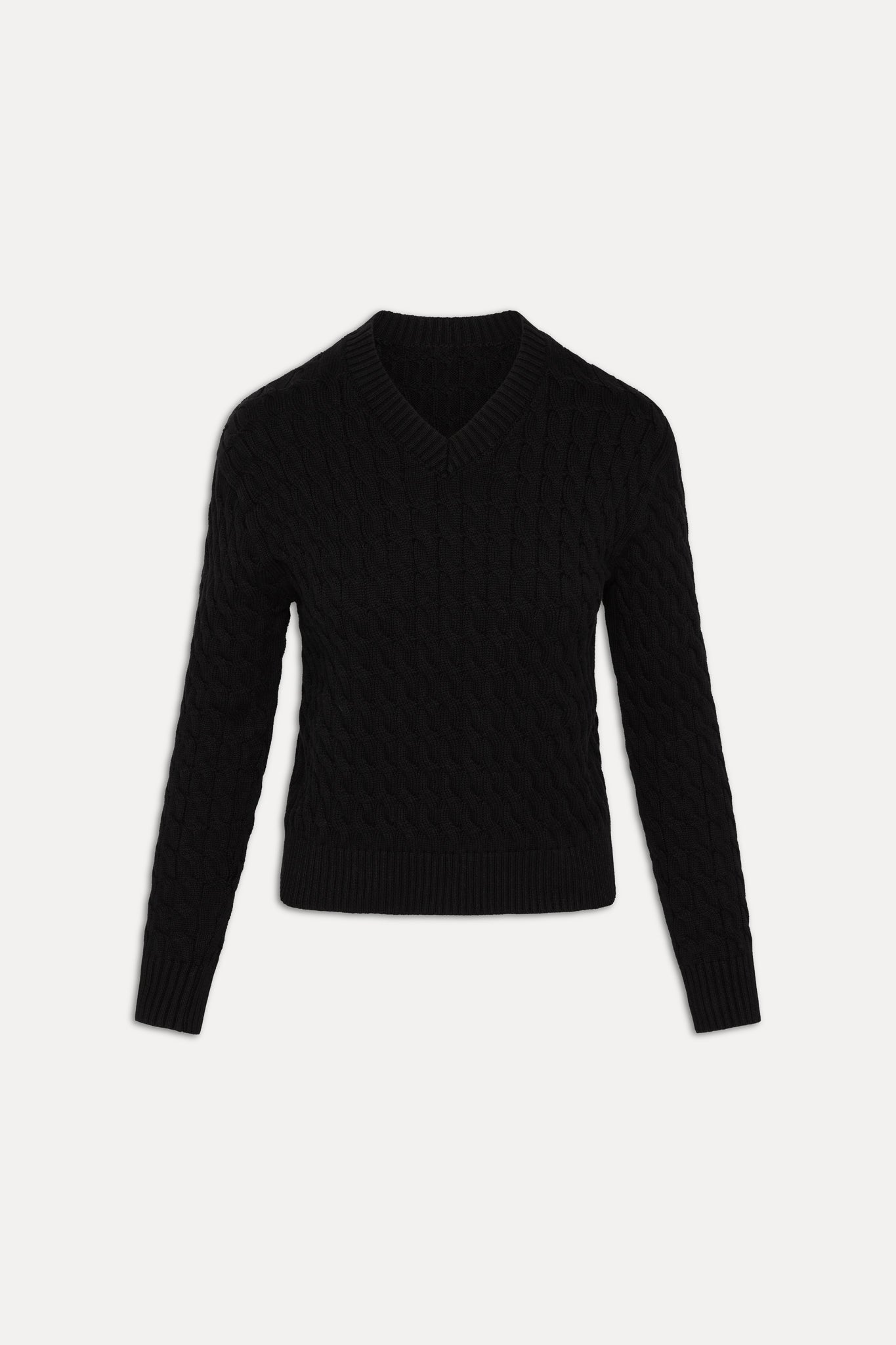 Prince Cable Knit Sweater - Black Frankies Bikinis Online