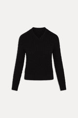 Prince Cable Knit Sweater - Black Frankies Bikinis Online