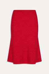 Magnolia Knit Midi Skirt - Cranberry Frankies Bikinis For Sale