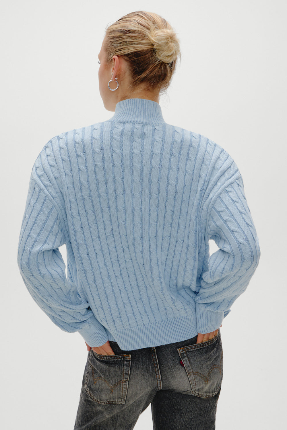 Bea Cable Knit Zip Up Sweater - Daydream Frankies Bikinis Outlet