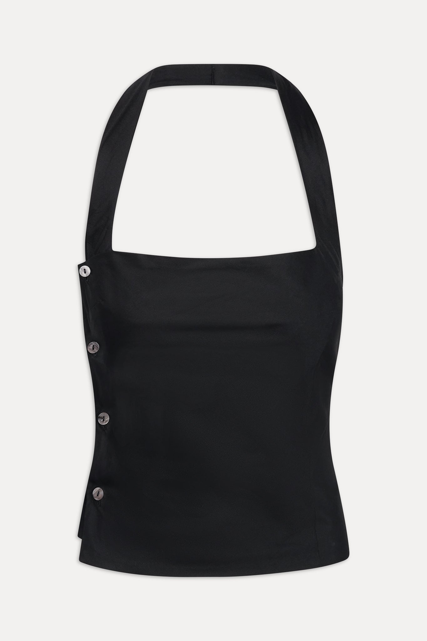 Sterling Cotton Wrap Halter Top - Midnight Serenade Frankies Bikinis Sale
