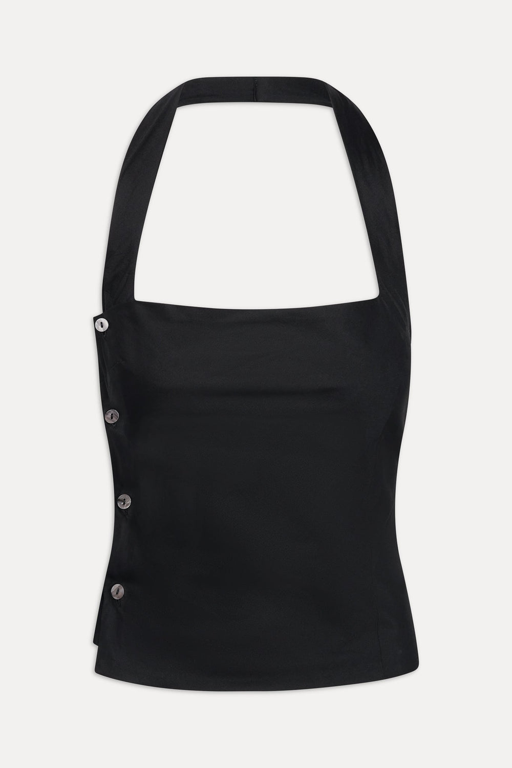 Sterling Cotton Wrap Halter Top - Midnight Serenade Frankies Bikinis Sale