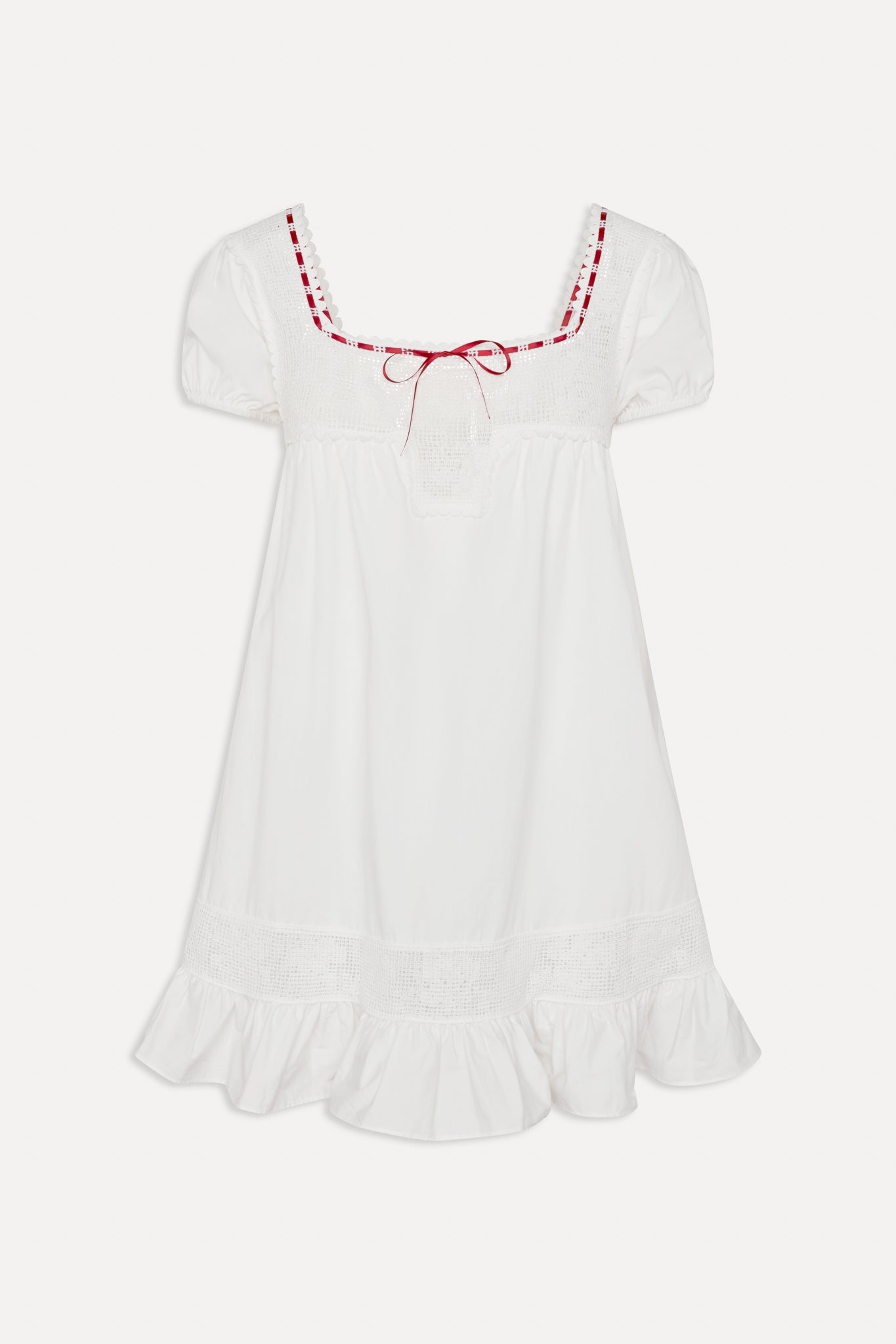 x BELLA HADID Western Poplin Mini Dress - White Frankies Bikinis Online