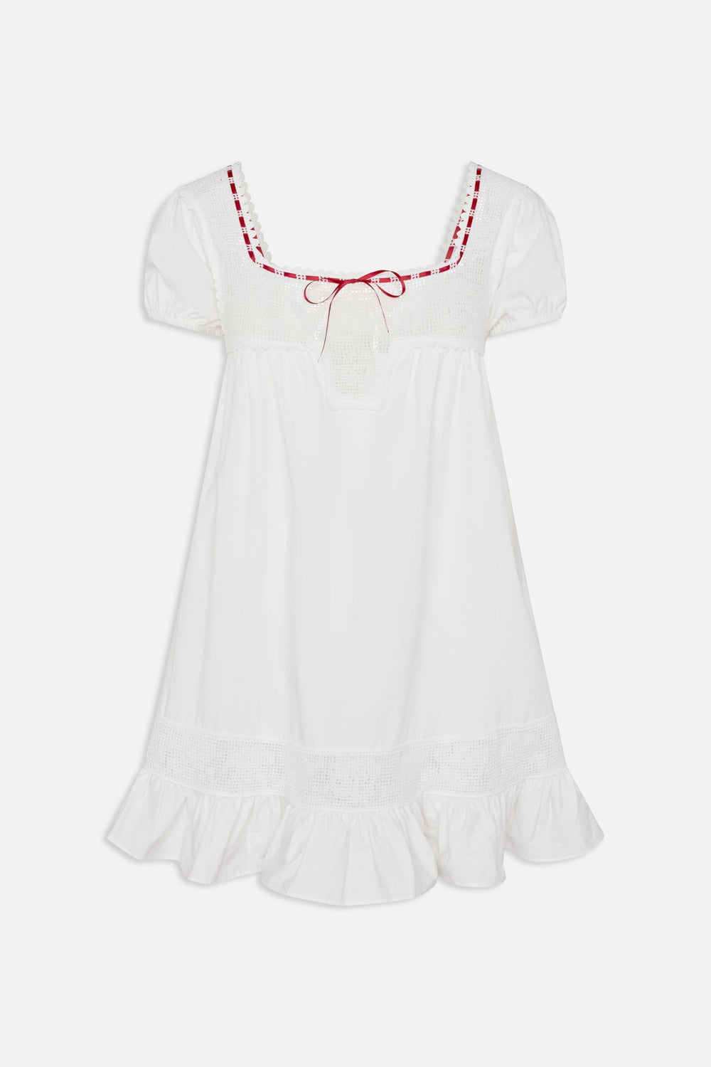 x BELLA HADID Western Poplin Mini Dress - White Frankies Bikinis Online